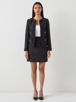 L.K.Bennett Charlie Tweed Jacket, Black