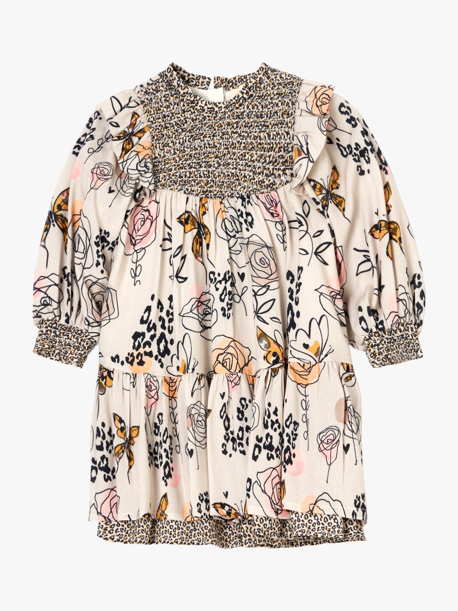 Product image 4 of 5, which shows Angel & Rocket Baby Lyra Butterfly Dress, Ecru, 3-6 months