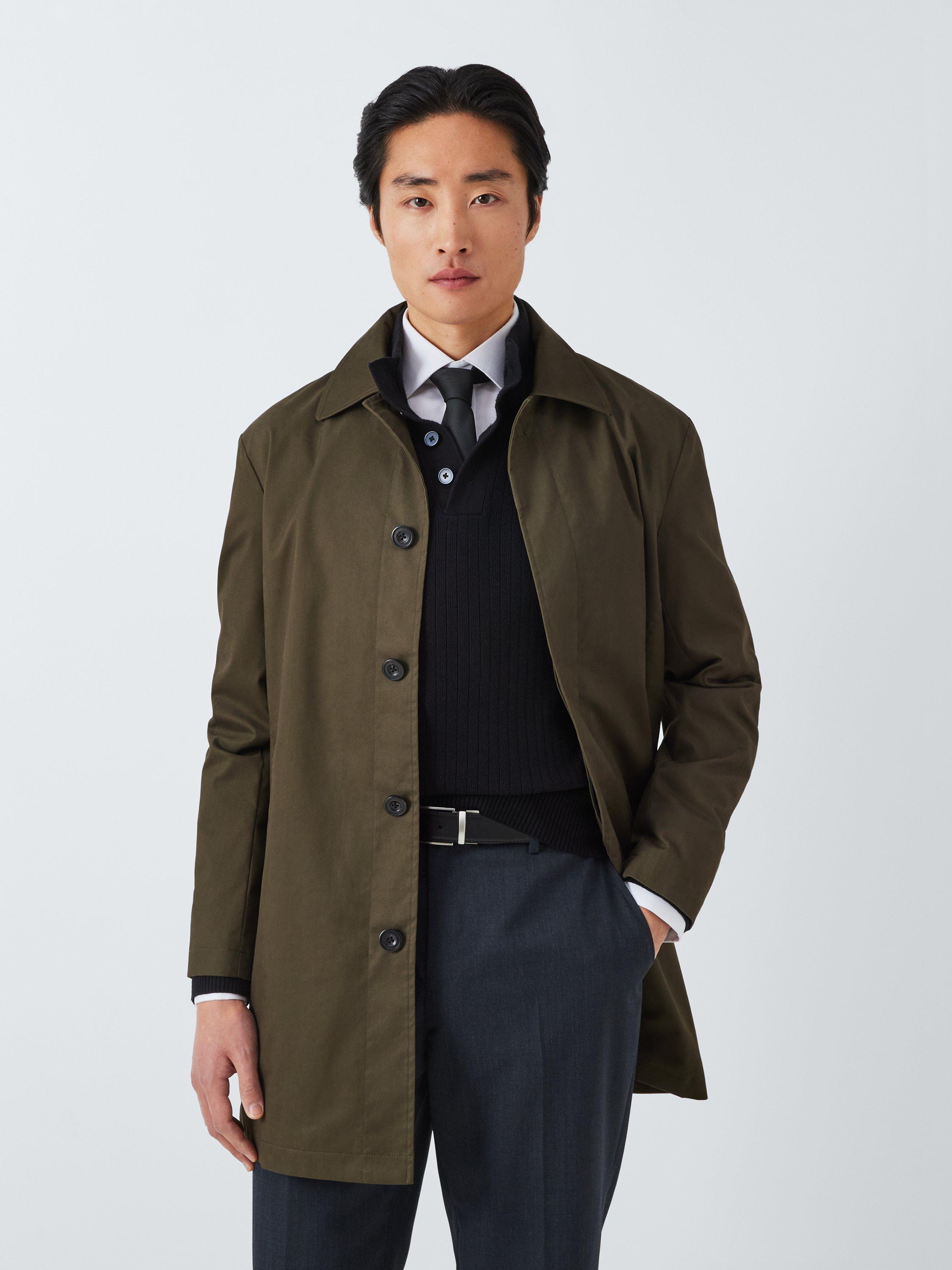 John Lewis Cotton Blend City Mac Khaki Darker