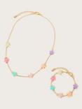 Monsoon Kids'  Shine Bright Star Necklace & Bracelet Set, Multi