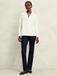 Hobbs Gwen Jersey Blouse, Ivory