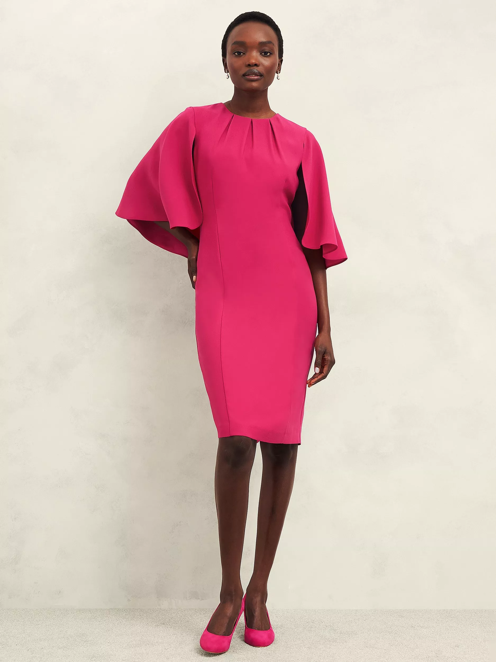Hobbs pink penny dress best sale