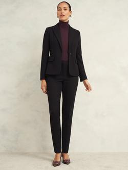 Hobbs Mia Slim Fit Trousers, Black, Black