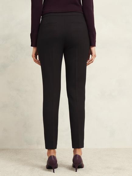 Hobbs Mia Slim Fit Trousers, Black - view 2, Black