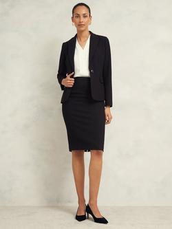 Hobbs Mia Pencil Skirt, Black, Black