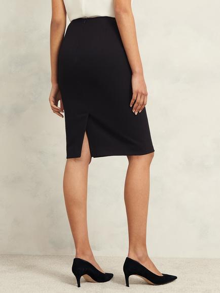 Hobbs Mia Pencil Skirt, Black - view 2, Black