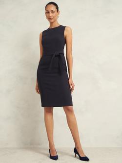 Hobbs Mel Sleeveless Shift Dress, Navy, Navy