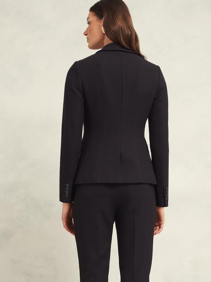 Hobbs Mia Fitted Suit Jacket, Black - view 2, Black