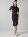 L.K.Bennett Lila Tuck Front Dress, Black