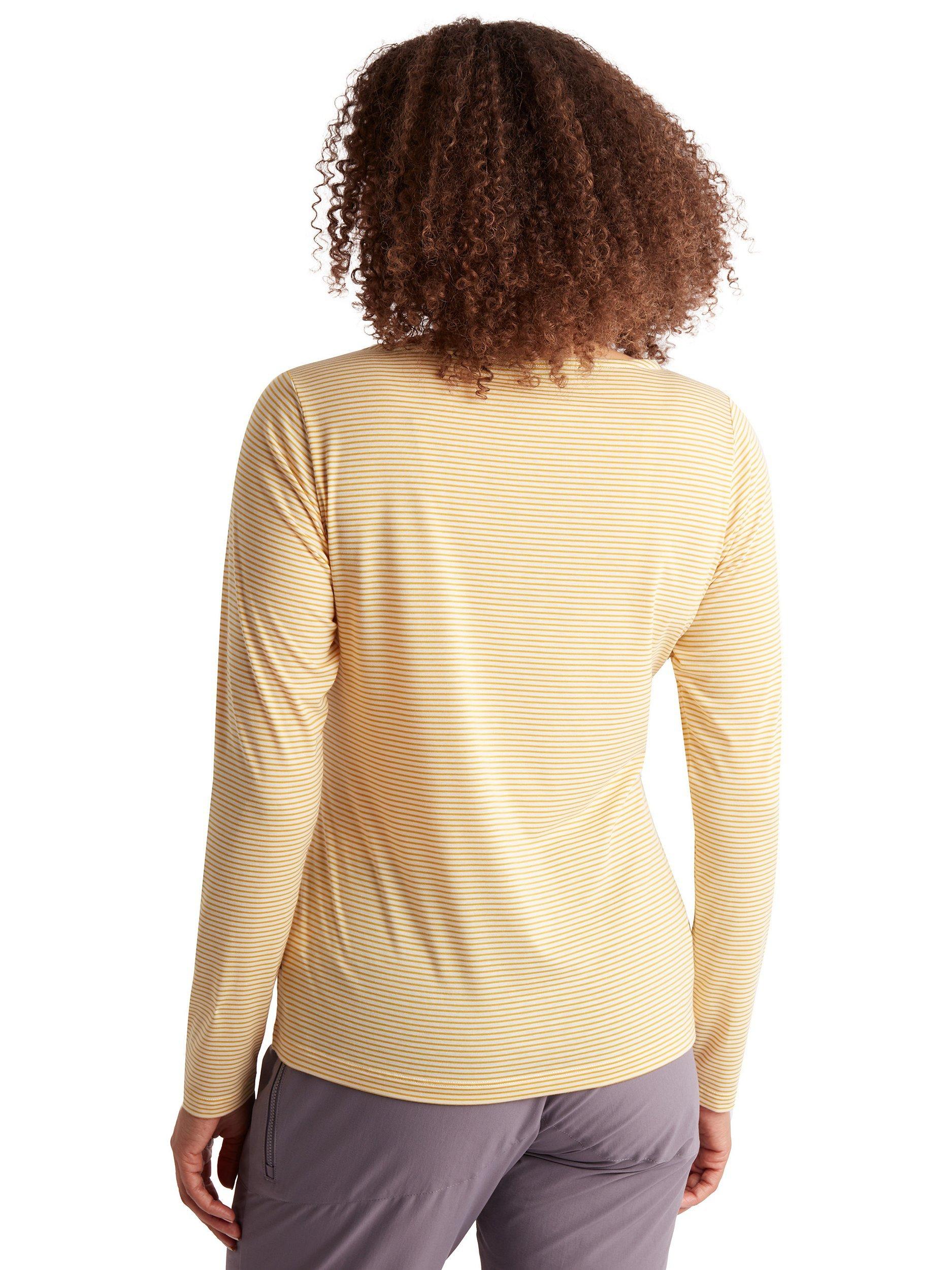 Rohan Women's Long Sleeve Shoreline Top, Ecru/Iris Yellow, XS