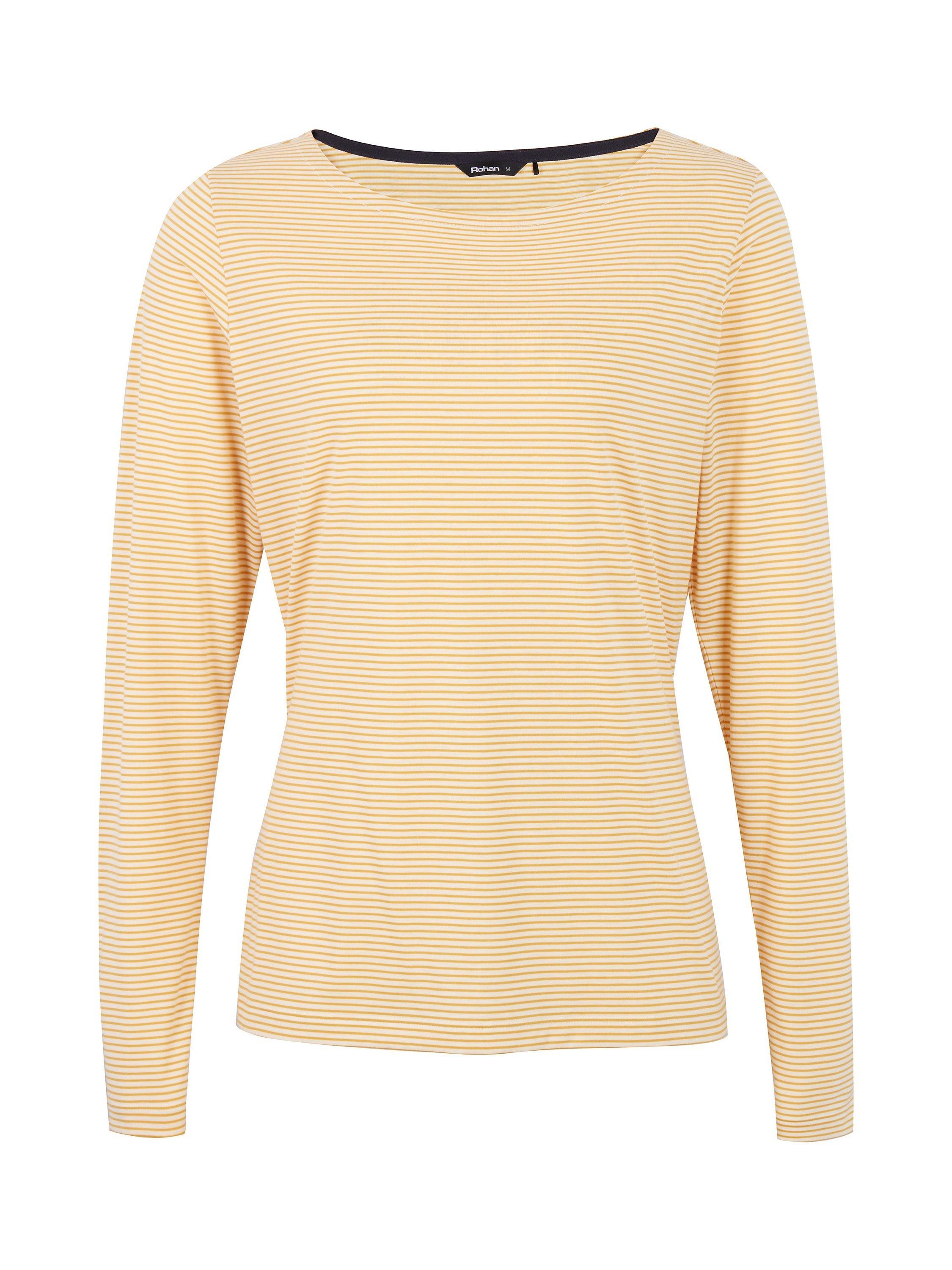 Rohan Women's Long Sleeve Shoreline Top, Ecru/Iris Yellow, XS