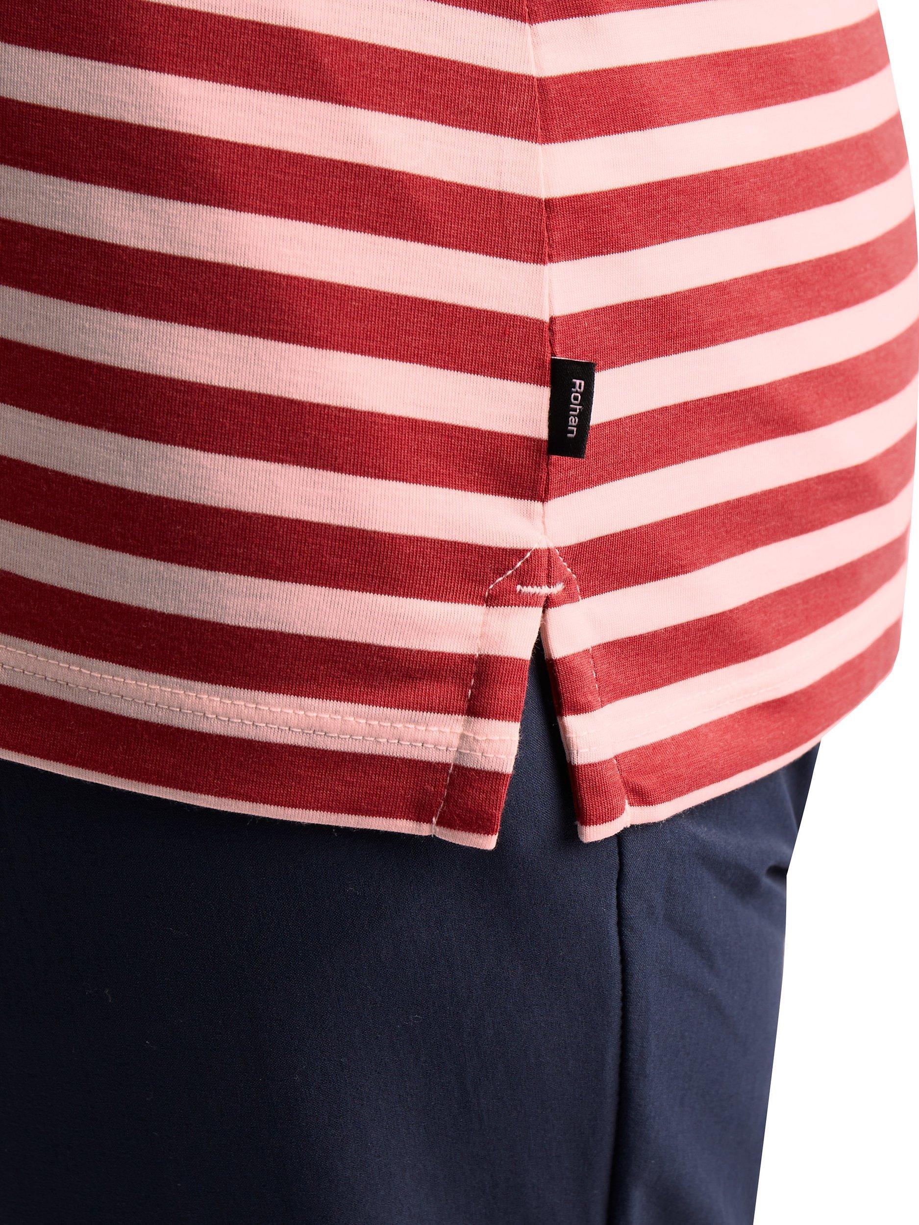 Product image 5 of 5, which shows Rohan Women's Long Sleeve Shoreline Polo Top, Ecru/Carissa Red, S