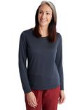 Rohan Women's Merino Cool Long Sleeve T-Shirt, True Navy Marl