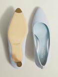 Hobbs Esther Suede Heeled Courts, Pale Blue, Pale Blue