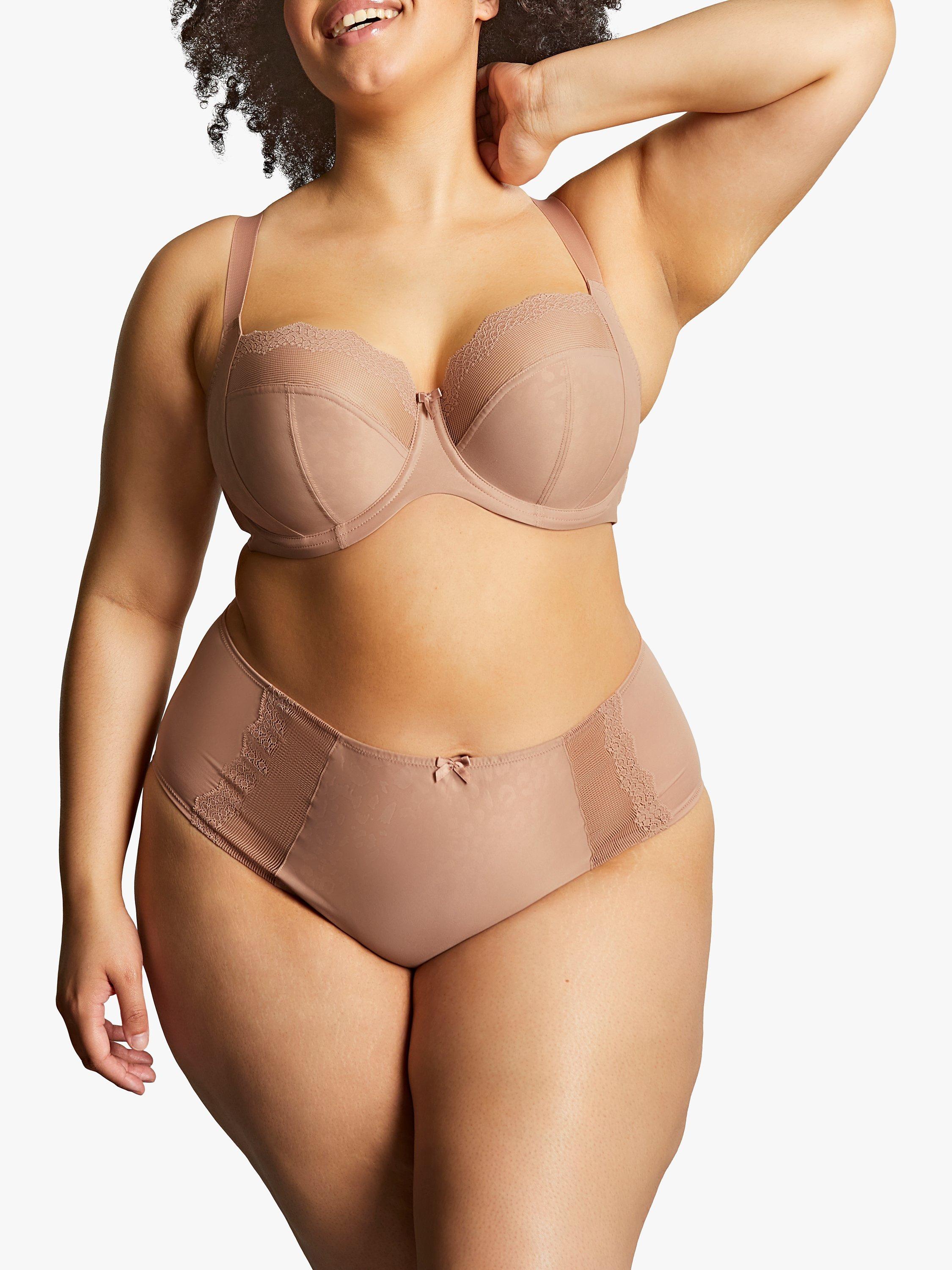 Product image 1 of 4, which shows Sculptresse Esme Animal Wired Balcony Bra, Mocha Anim, 34E