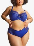 Sculptresse Estel Wired Lace Full Cup Bra, Royal Blue