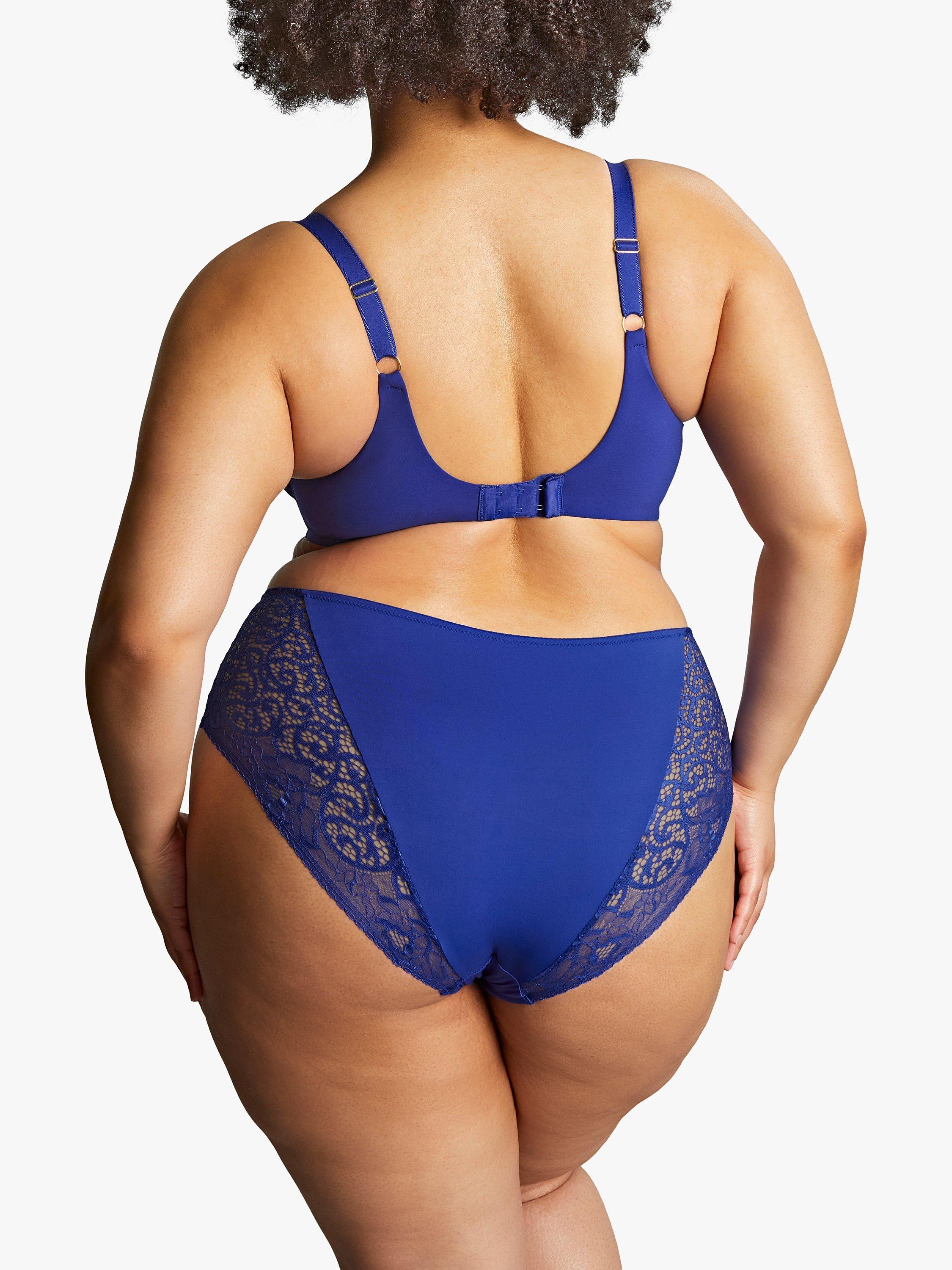 Panache Sculptresse Estel Wired Lace Full Cup Bra, Royal Blue, 34FF