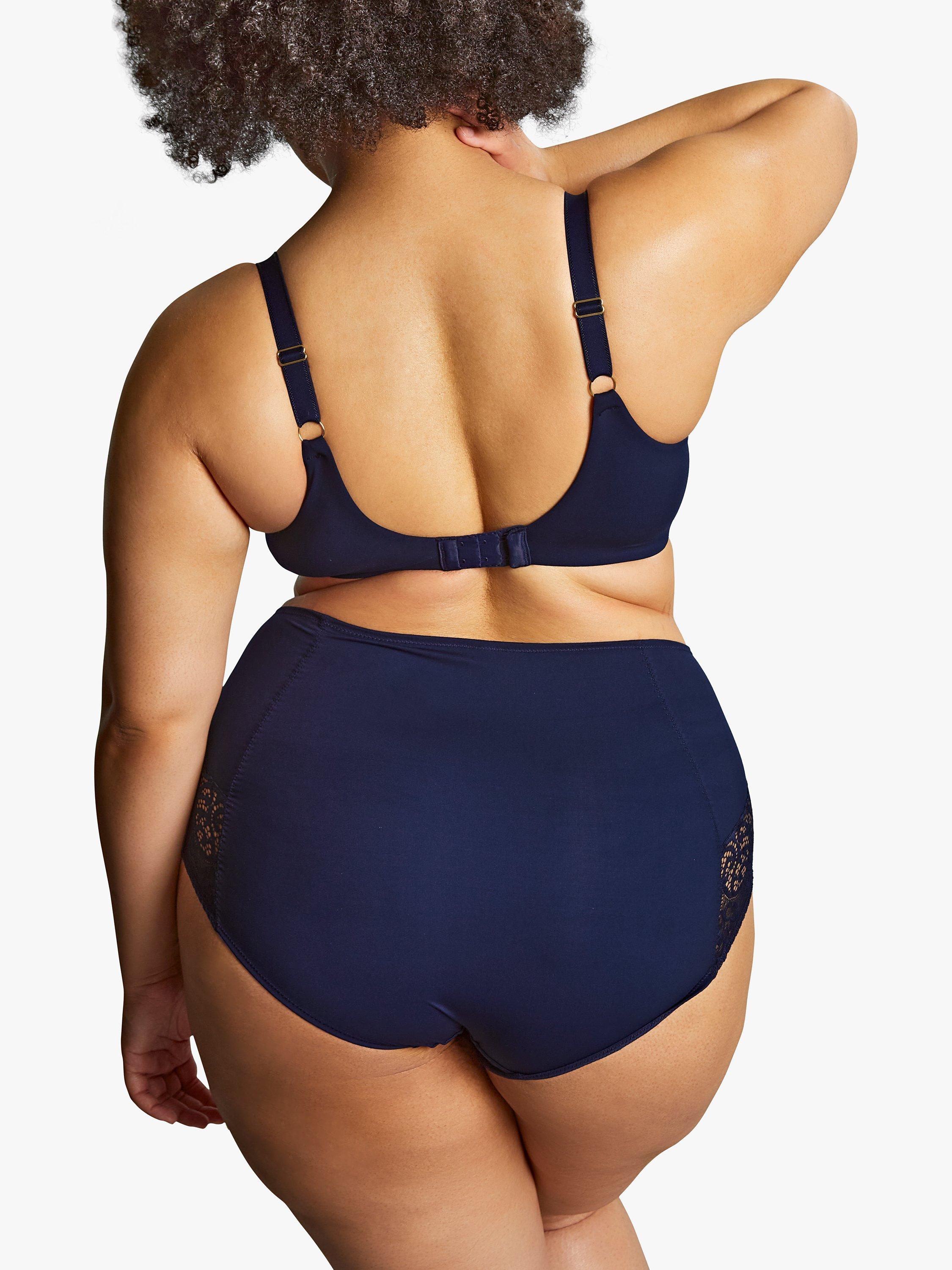 Product image 2 of 5, which shows Sculptresse Estel Lace Deef Brief, Navy, 12