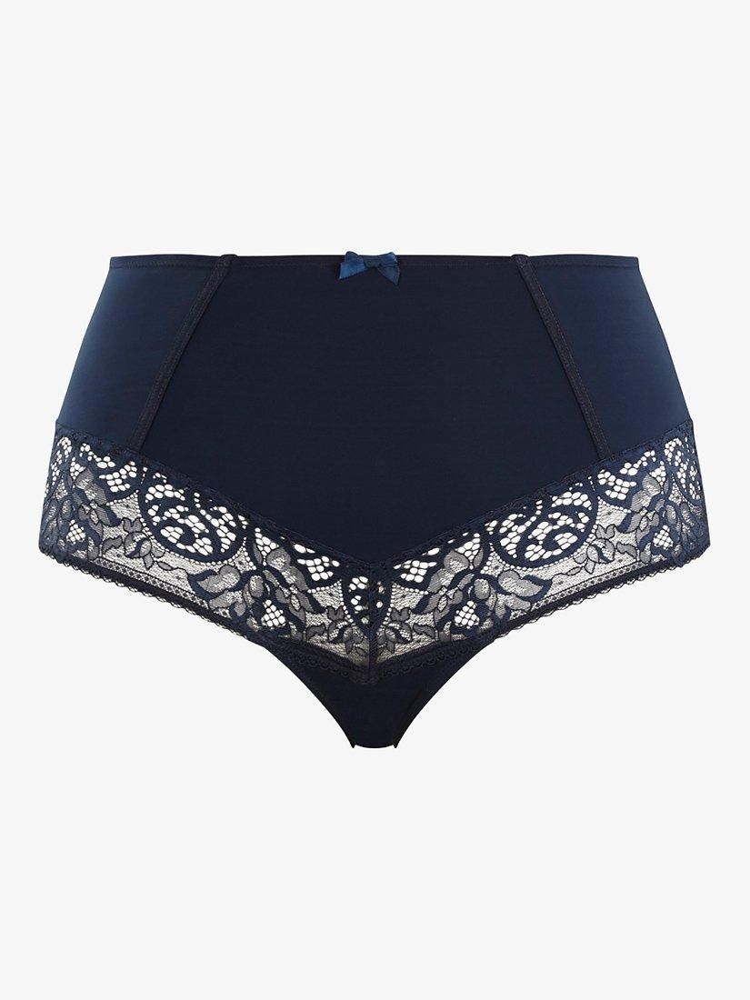 Product image 4 of 5, which shows Sculptresse Estel Lace Deef Brief, Navy, 12