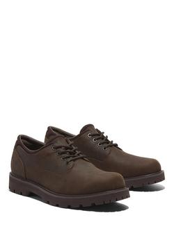 Timerland Britton Road Leather Waterproof Oxford Shoes, Dark Brown - view 2, Dark Brown