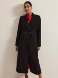 Phase Eight Maya Crepe Coat, Black