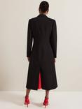 Phase Eight Maya Crepe Coat, Black