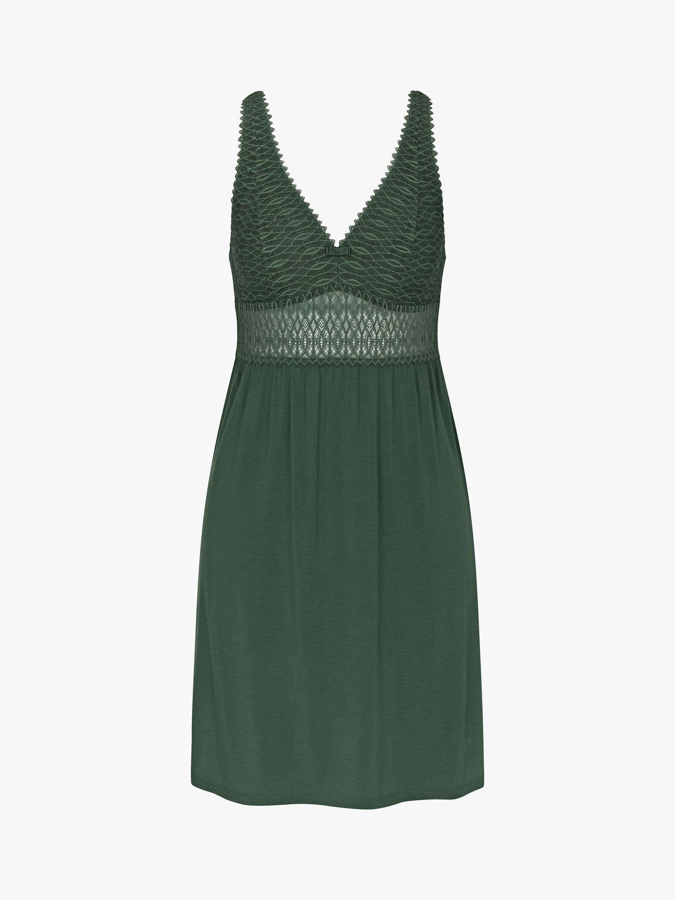 Product image 5 of 5, which shows Triumph Aura Spotlight Nightdress, Green Kiss, 14