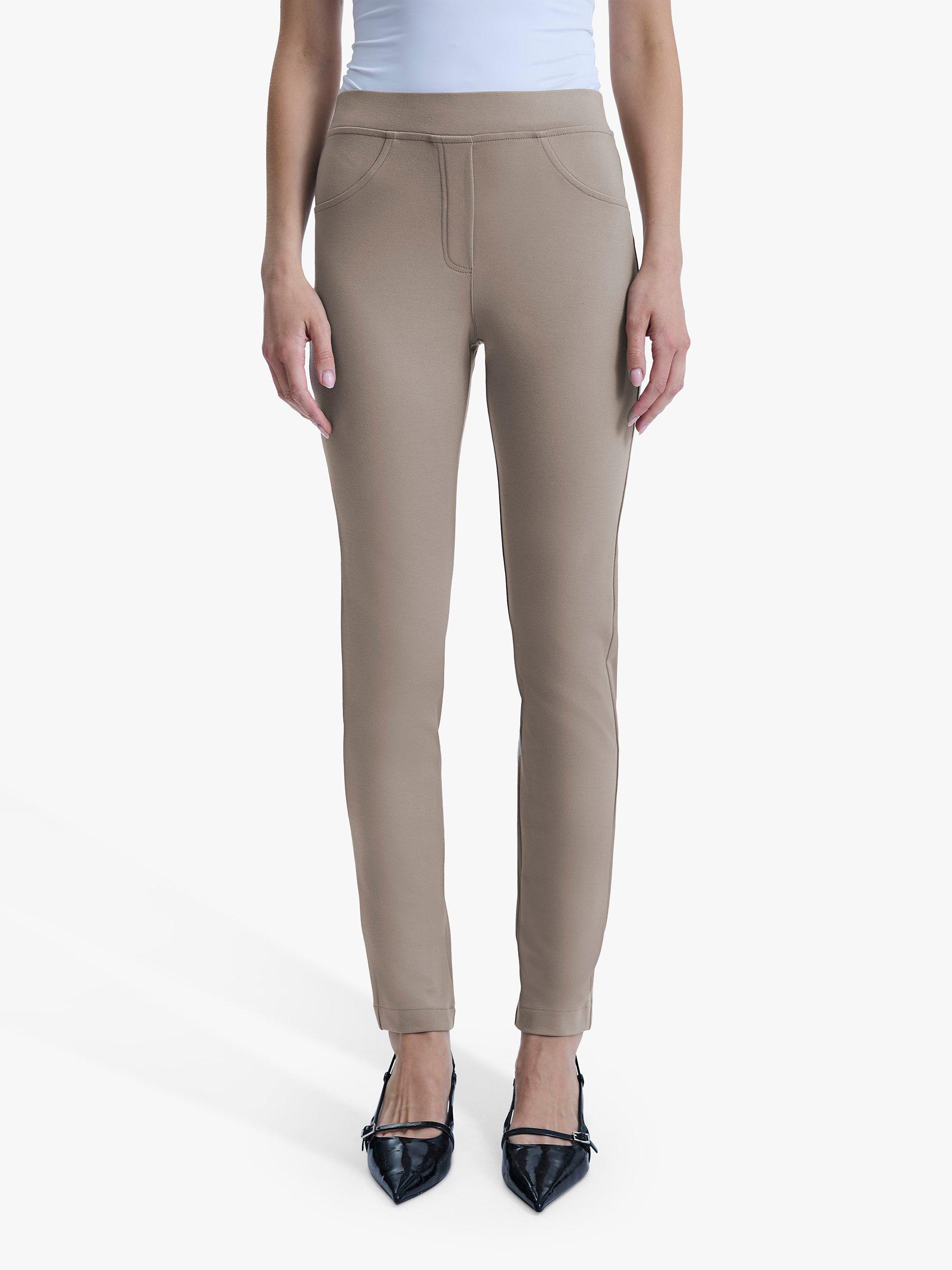 Product image 3 of 5, which shows James Lakeland Cigarette Stretch Trousers, Beige, 8