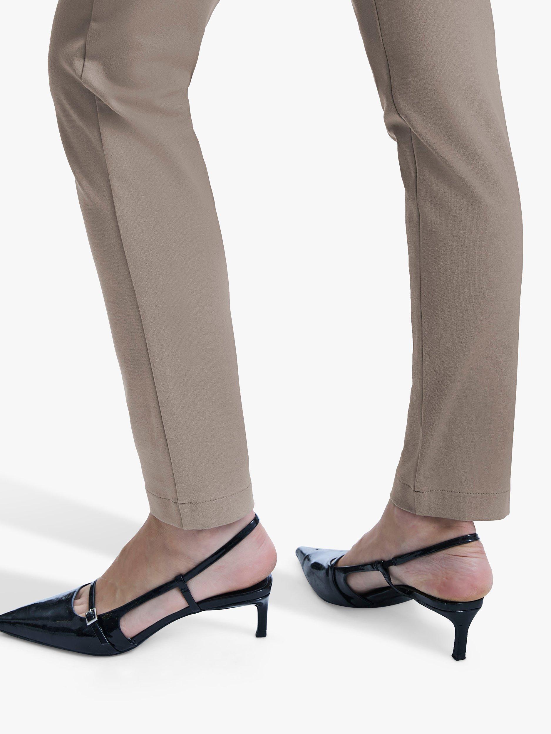 Product image 4 of 5, which shows James Lakeland Cigarette Stretch Trousers, Beige, 8