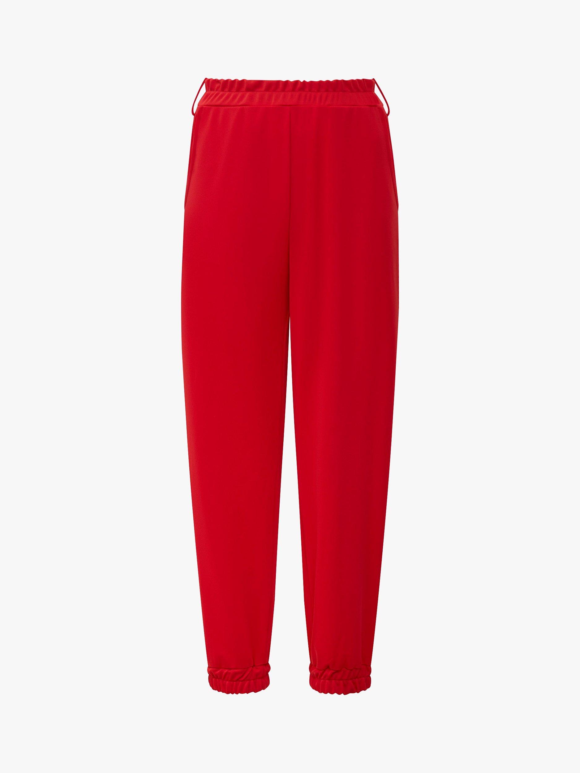 Product image 5 of 5, which shows James Lakeland Jersey Tapered Joggers, Red, 8