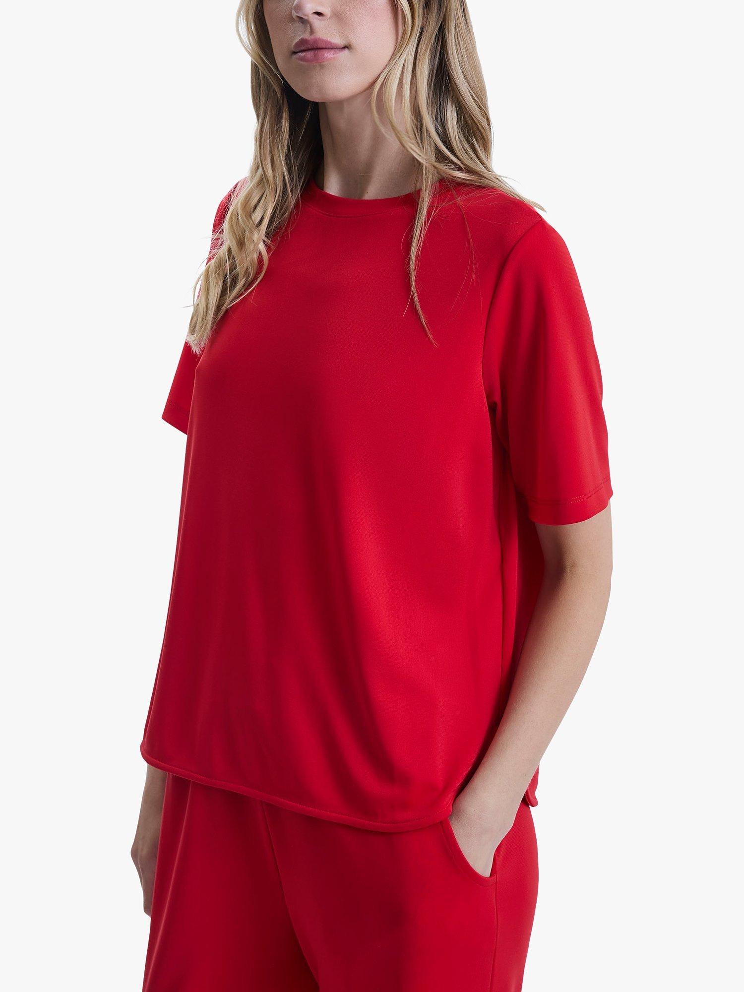 Product image 3 of 6, which shows James Lakeland Jersey T-Shirt, Red, 8