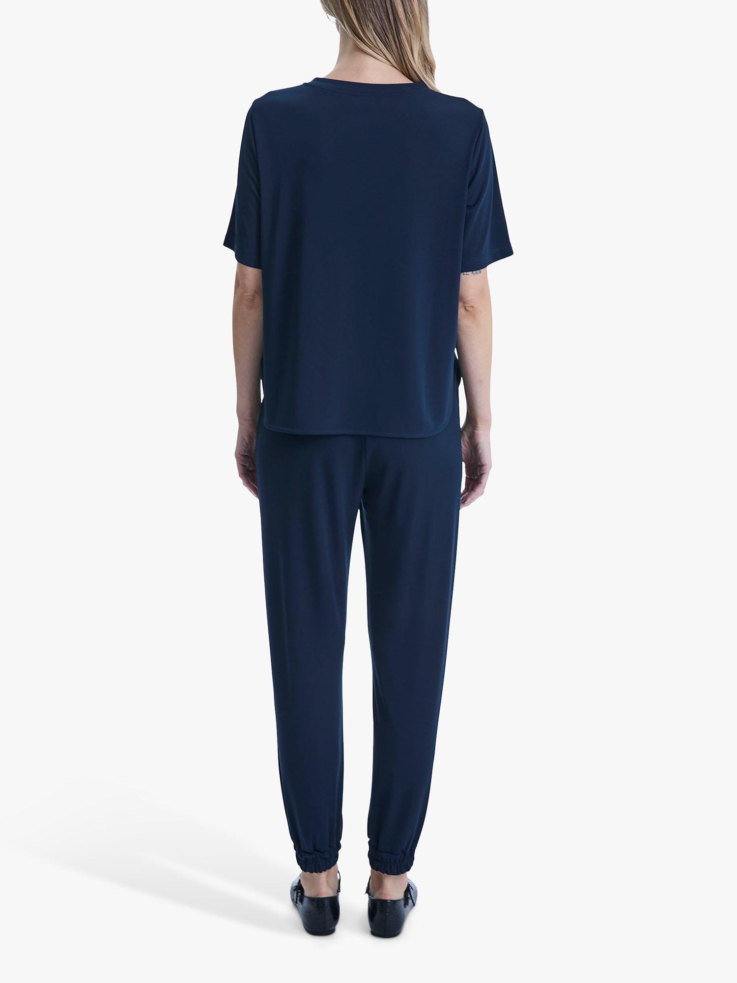 Product image 2 of 6, which shows James Lakeland Jersey Tapered Joggers, Navy, 8