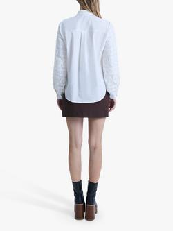 James Lakeland Crochet Sleeve Shirt - view 2, White