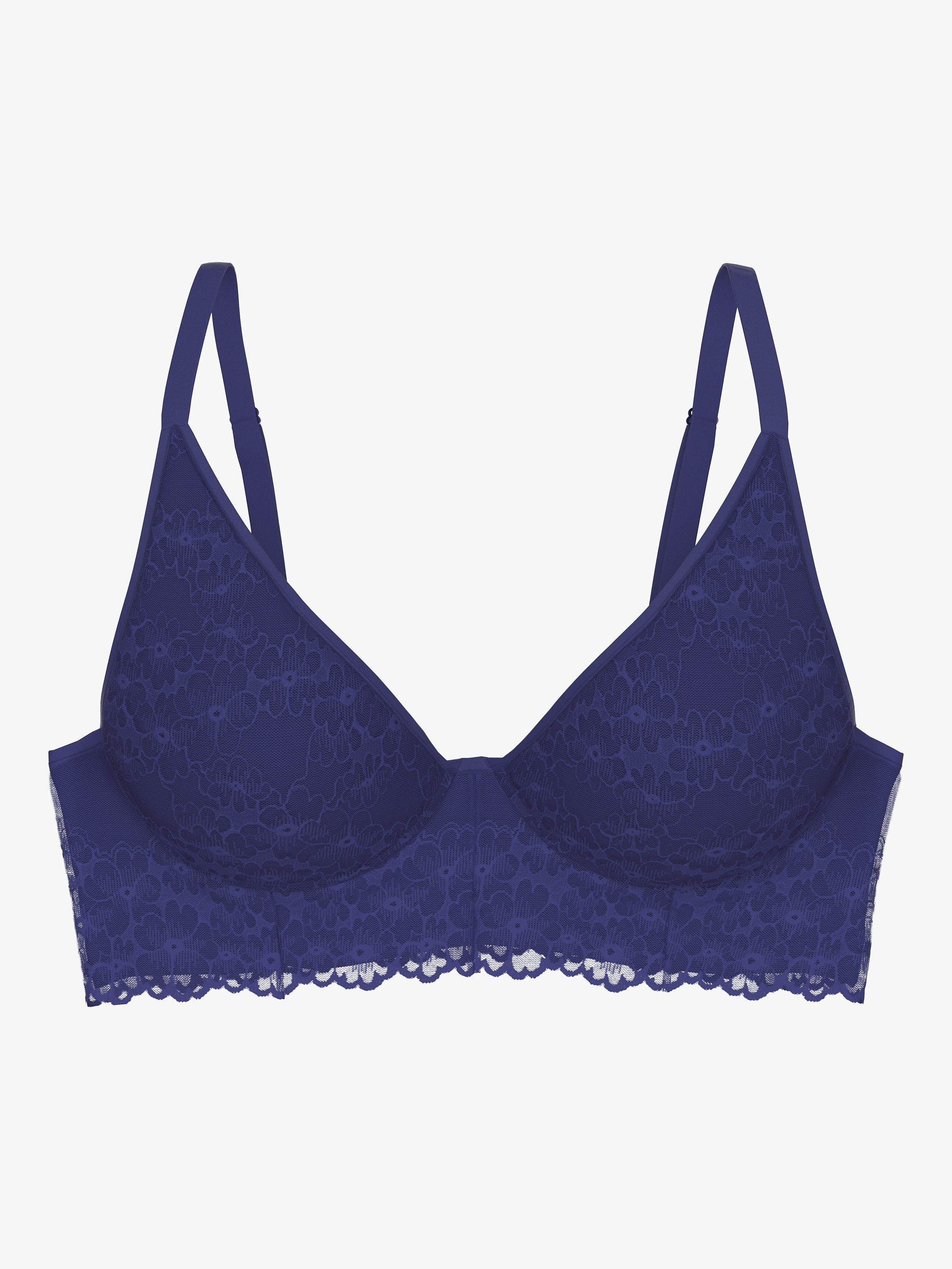 Product image 5 of 5, which shows Triumph Bright Spotlight Plunge Bra, Cool Water, 32C