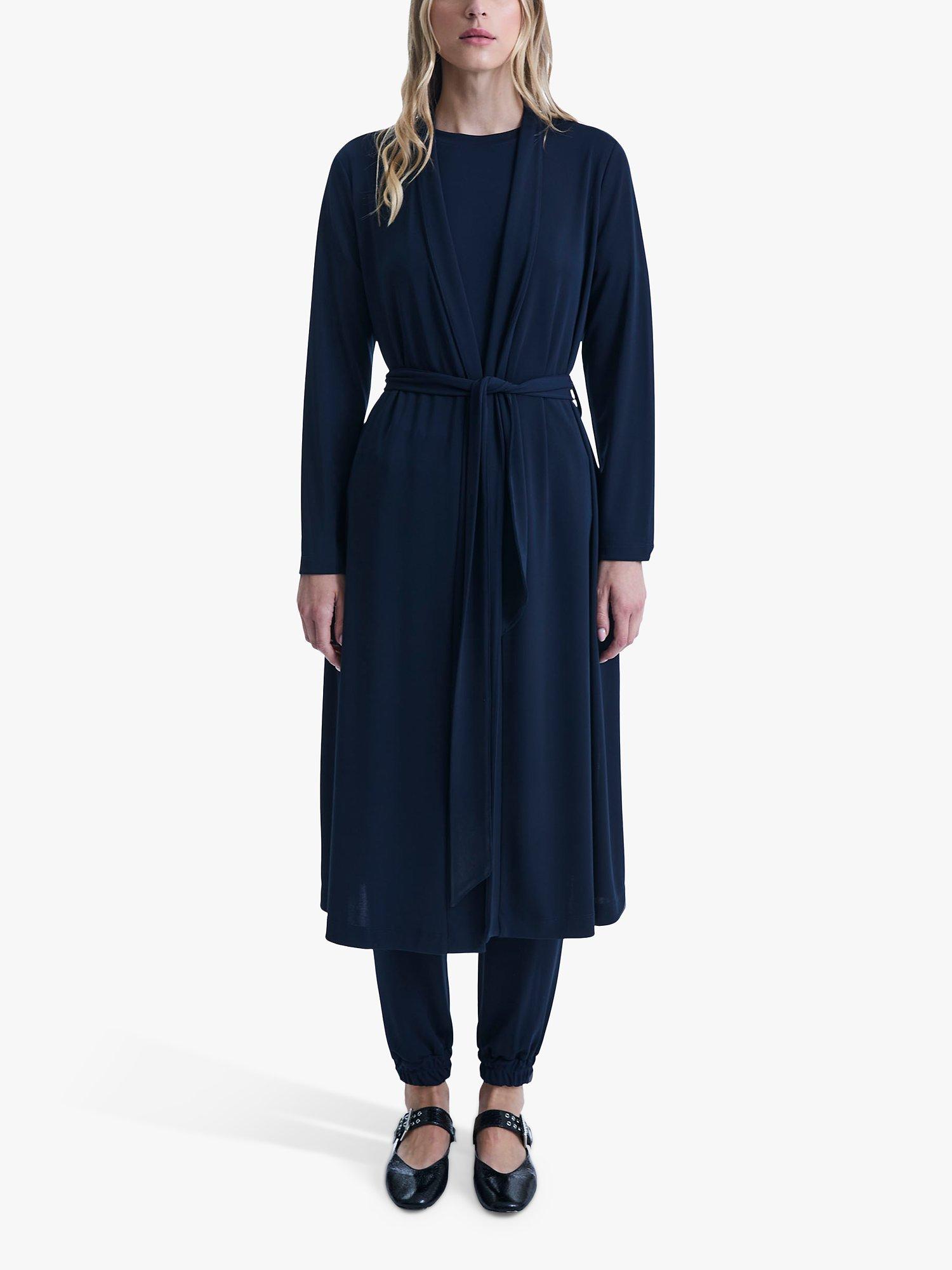 Product image 1 of 5, which shows James Lakeland Long Belted Cardigan, Navy, 8