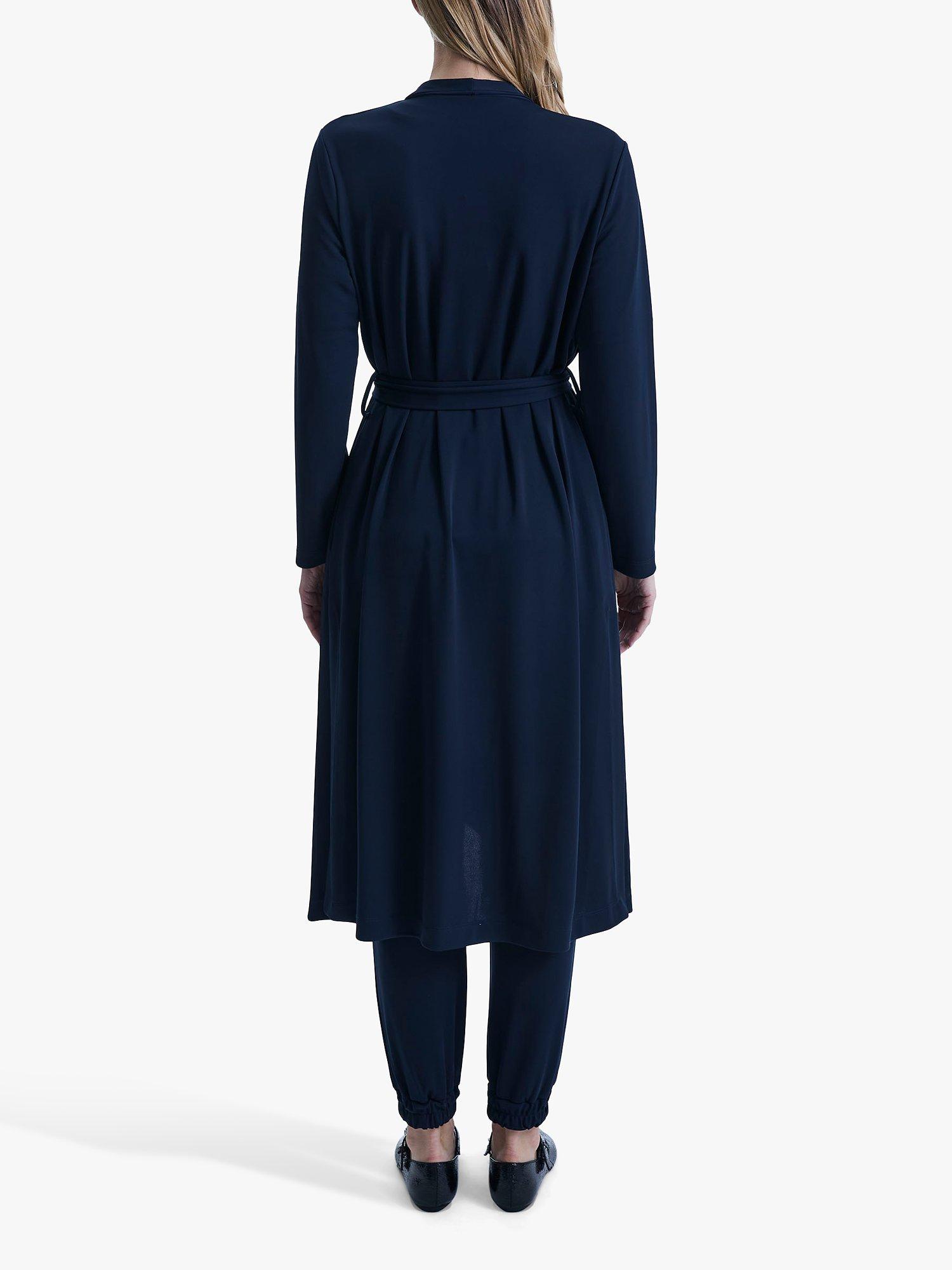 Product image 2 of 5, which shows James Lakeland Long Belted Cardigan, Navy, 8