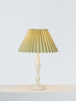 John Lewis Pleated Tapered Cotton Lampshade, Pistachio