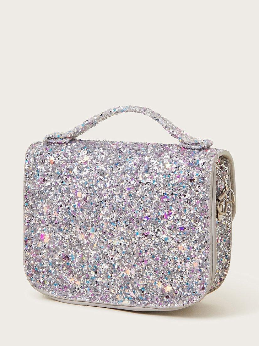 Monsoon Kids Glitter Mini Bag Silver
