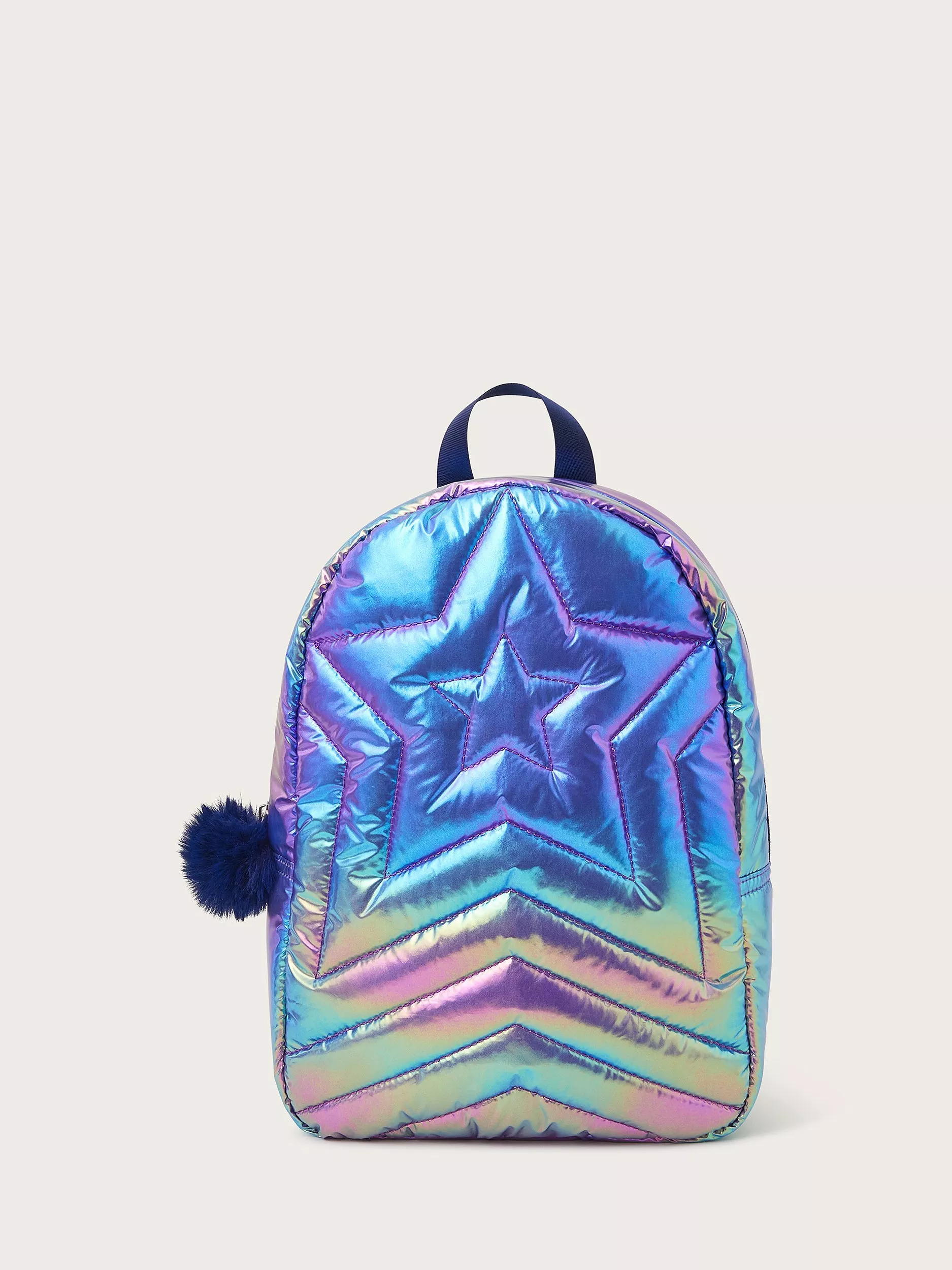 Monsoon Kids Rainbow Shimmer Quilted Backpack Multi