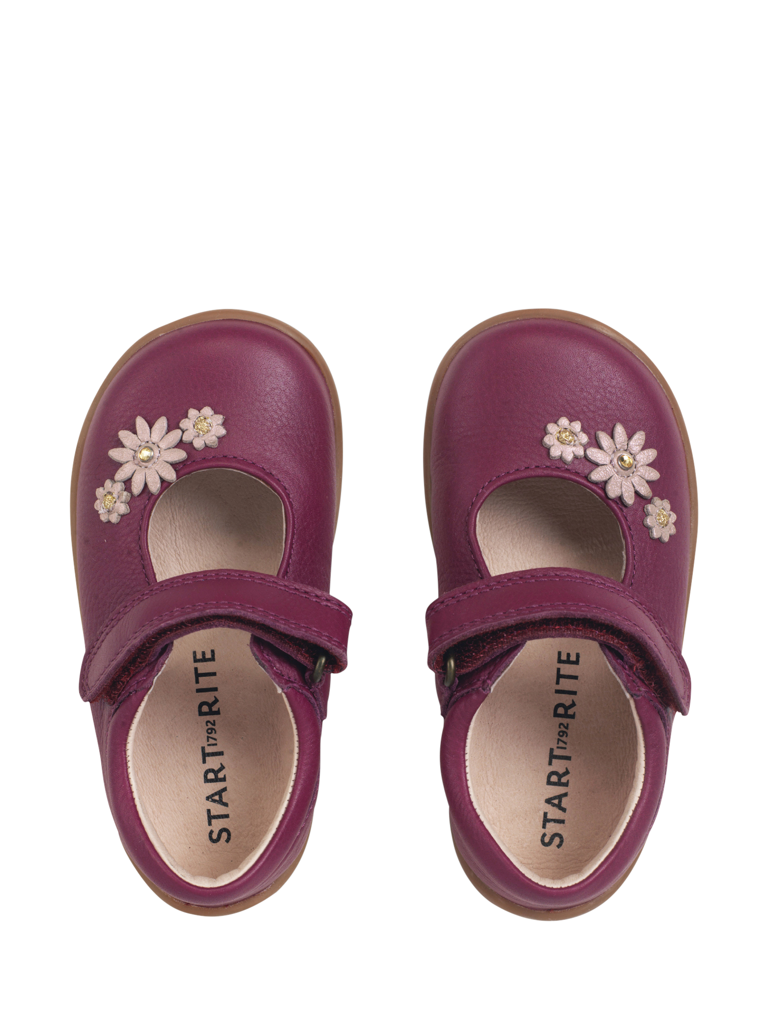 Product image 6 of 6, which shows Start-Rite Kids' Fairy Tale Leather Shoes, Plum, 6 G Jnr
