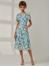 Phase Eight Taylor Floral Print Jersey Midi Dress, Multi