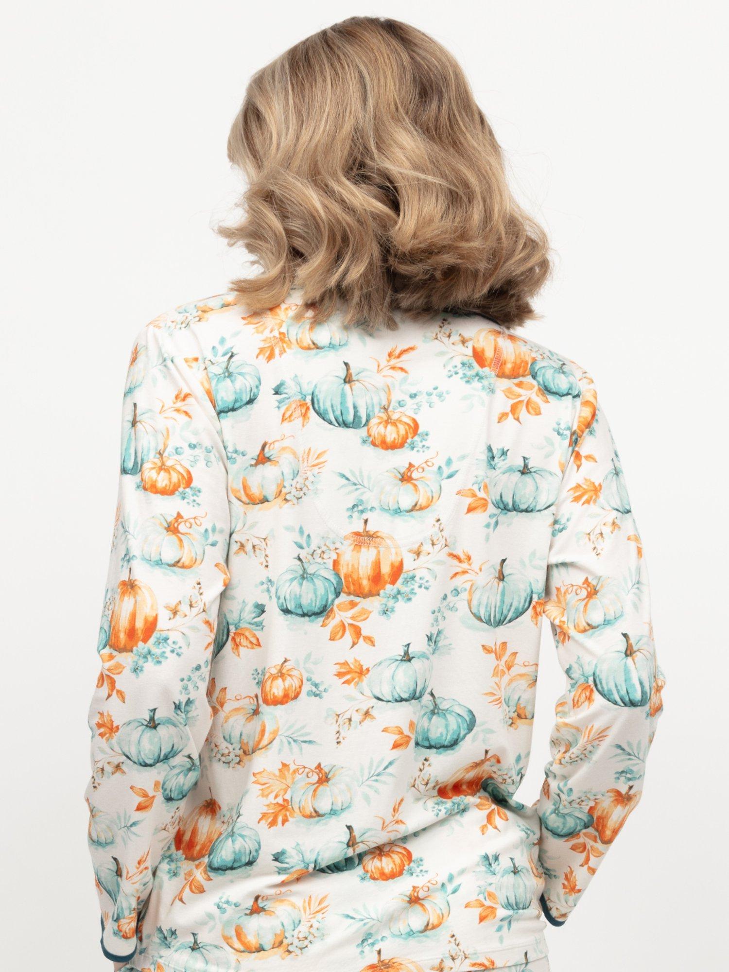 Product image 3 of 4, which shows Cyberjammies Goldie Pumpkin Pyjama Shirt, Cream, 6