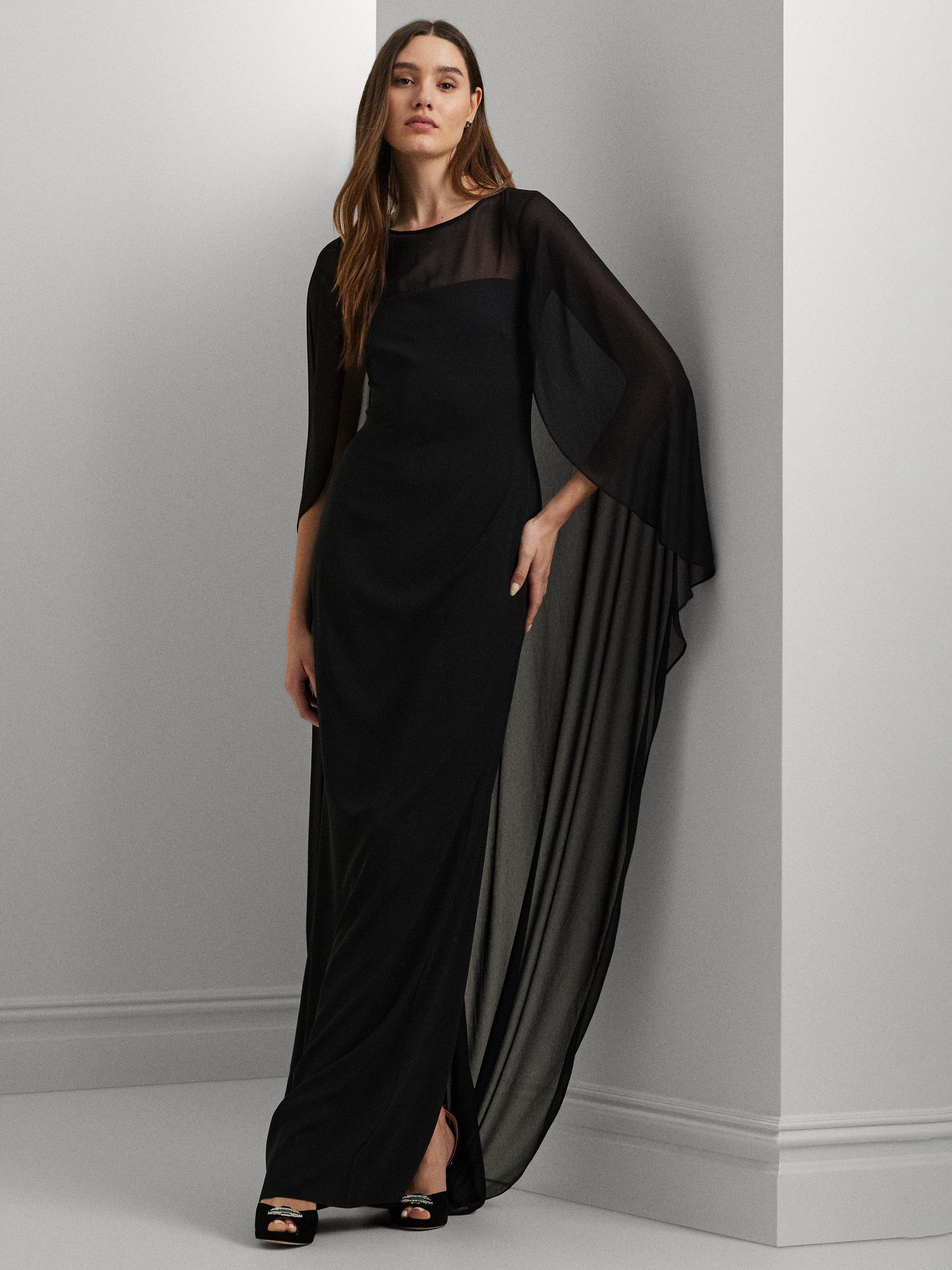 Ralph lauren cape overlay dress on sale