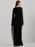 Lauren Ralph Lauren Lavati Cape Maxi Dress, Black