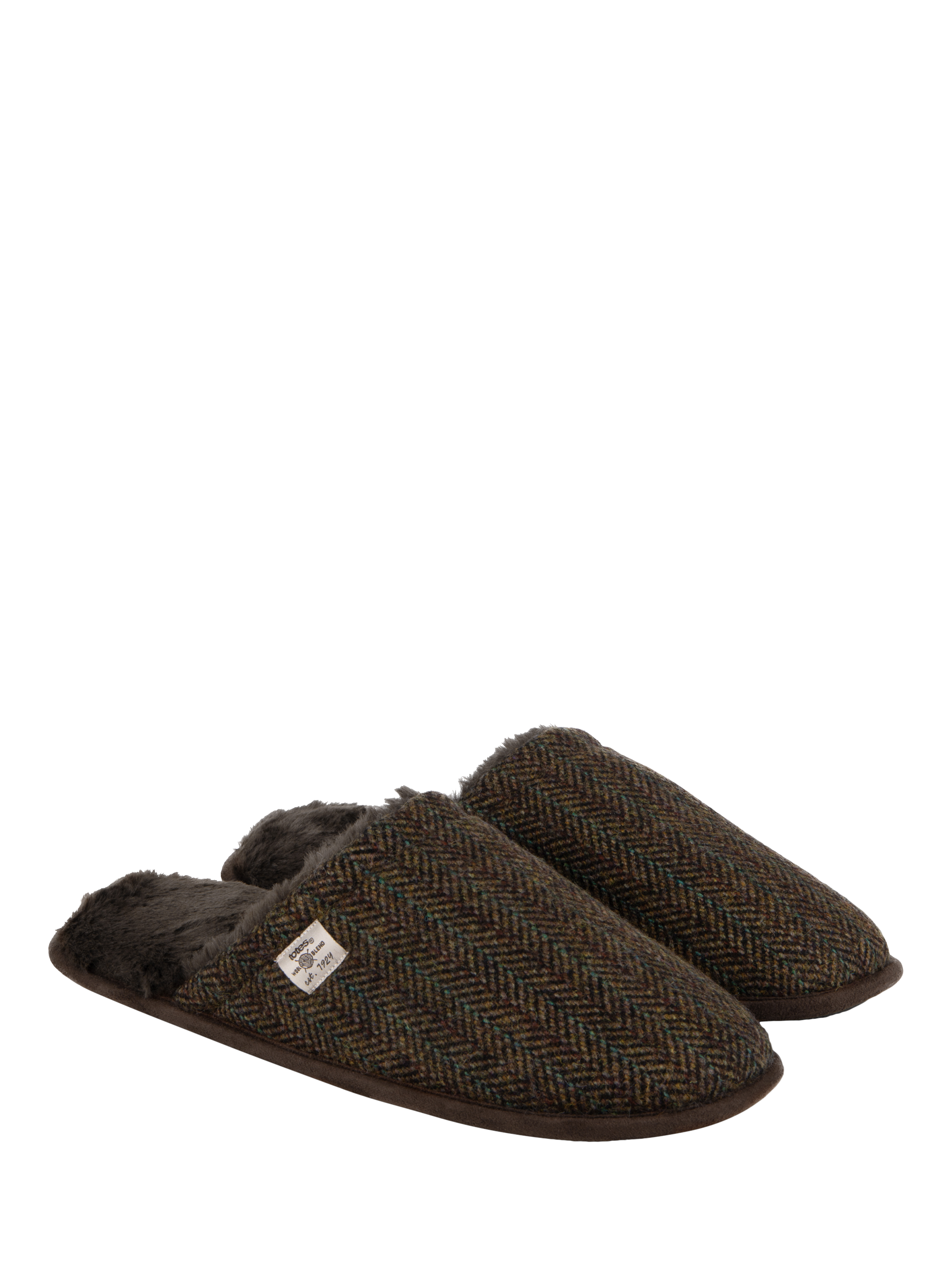 Product image 3 of 8, which shows totes Wool Mule Slippers, Brown, S