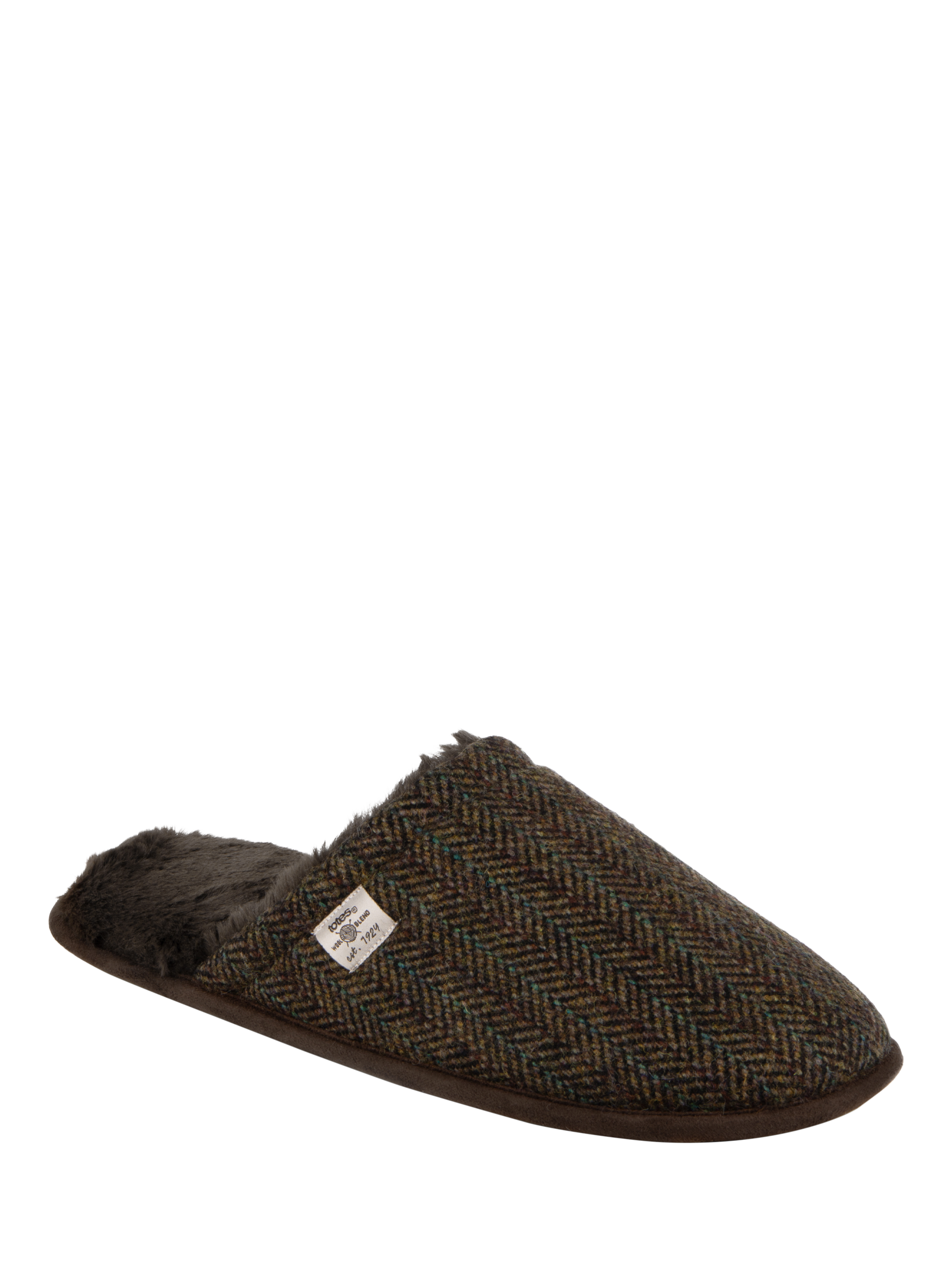 Product image 4 of 8, which shows totes Wool Mule Slippers, Brown, S