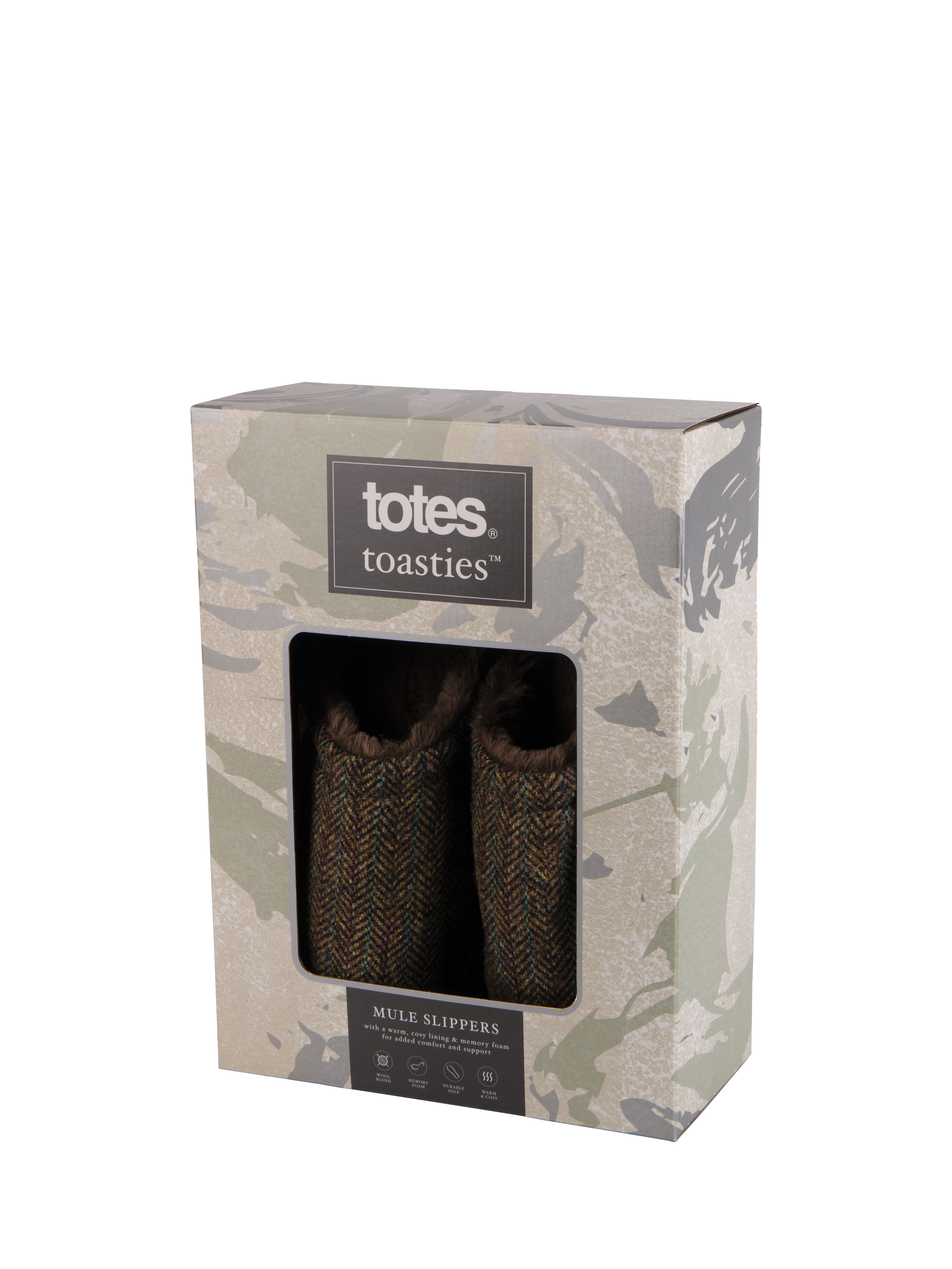 Product image 7 of 8, which shows totes Wool Mule Slippers, Brown, S