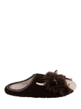 totes Highland Cow Mule Slippers, Brown