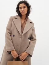 Hobbs Wilma Pure Wool Coat, Black