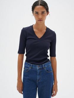 InWear V-Neck Slim Fit T-Shirt, Marine Blue, Marine Blue